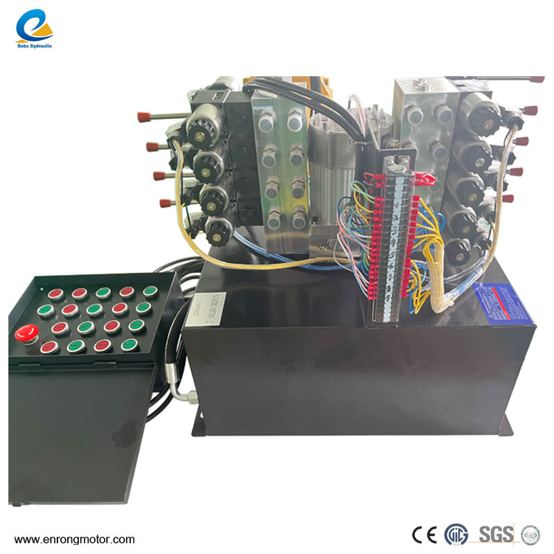 หน่วยพลังงานไฮดรอลิกเก้าวาล์ว 24V 1.5KW